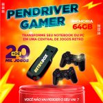 PENDRIVE 64GB COM MAIS DE 20.000 JOGOS