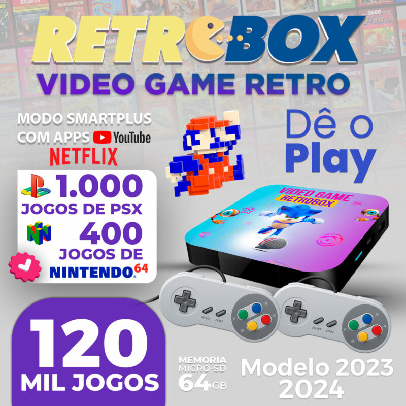 Console Retro Game 25 Mil Jogos 2 Controles Promoção imperdível Envio -  JOGOS RETRO